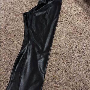 Maurices Shiny Black Leggings